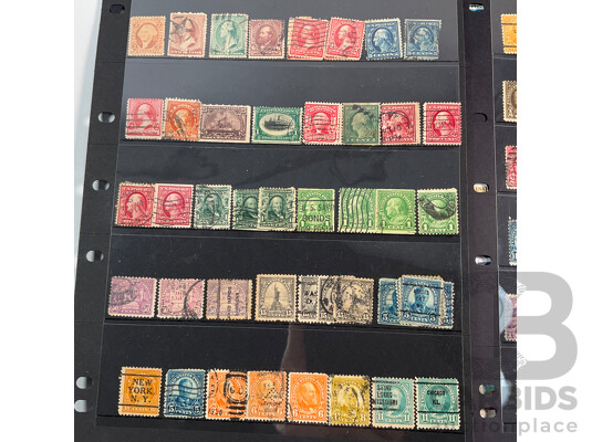 Collection of USA Stamps Spanning 1860's to 1990's Including,Wahington, Black Heritage, Perfin and Overprints