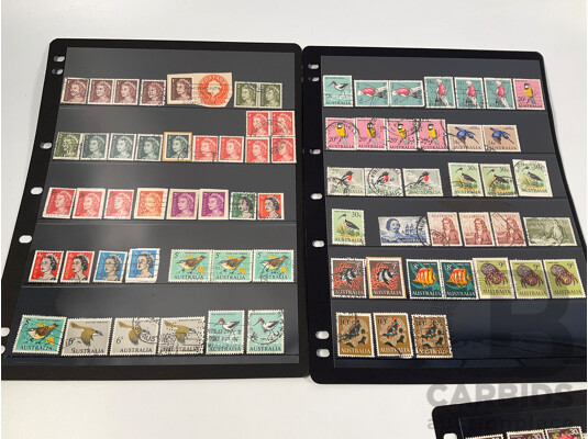 Collection of Australian Early Decimal Stamps Spanning 1966 to 1978 Including QE2, Sets, Perfins, Mint Strips and Blocks