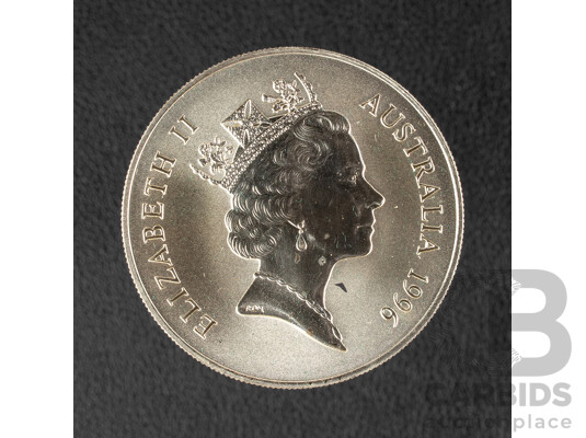 Australian RAM 1996 Silver One Dollar Coin, Australia's Silver Kangaroo, 'C' Mint Mark .999