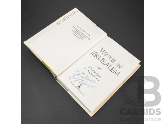 Signed Hard Cover of Winter in Jerusalem by Blanche D'Alpuget