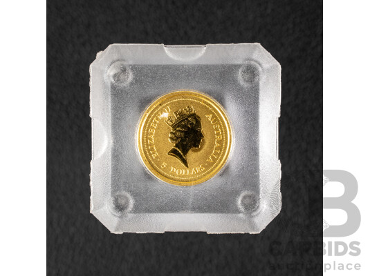 Australian 1998 Gold Five Dollar Coin, The Australian Nugget .999
