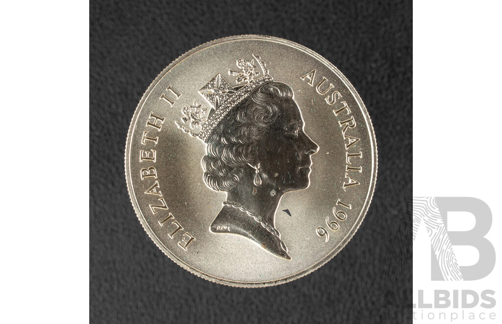Australian RAM 1996 Silver One Dollar Coin, Australia's Silver Kangaroo, 'C' Mint Mark .999