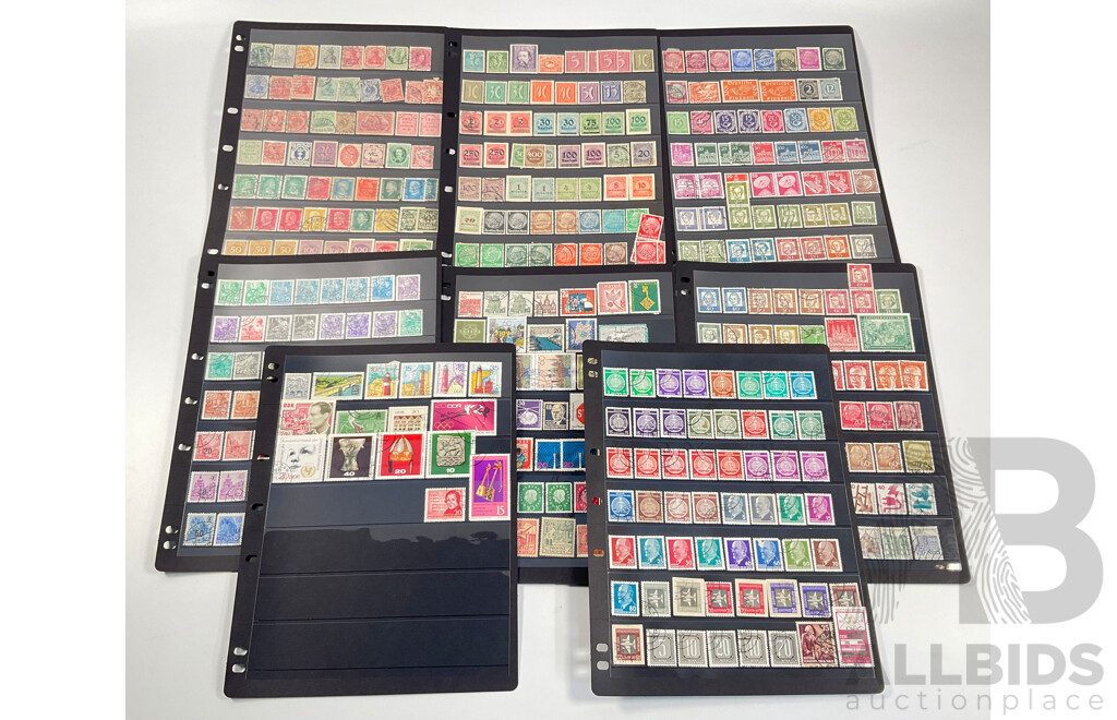Collection of German Stamps Including 1903 Kingdom of Prussia, 1920's Hyperinflation Overprints- Twenty Billion, Hindenburg, Sets