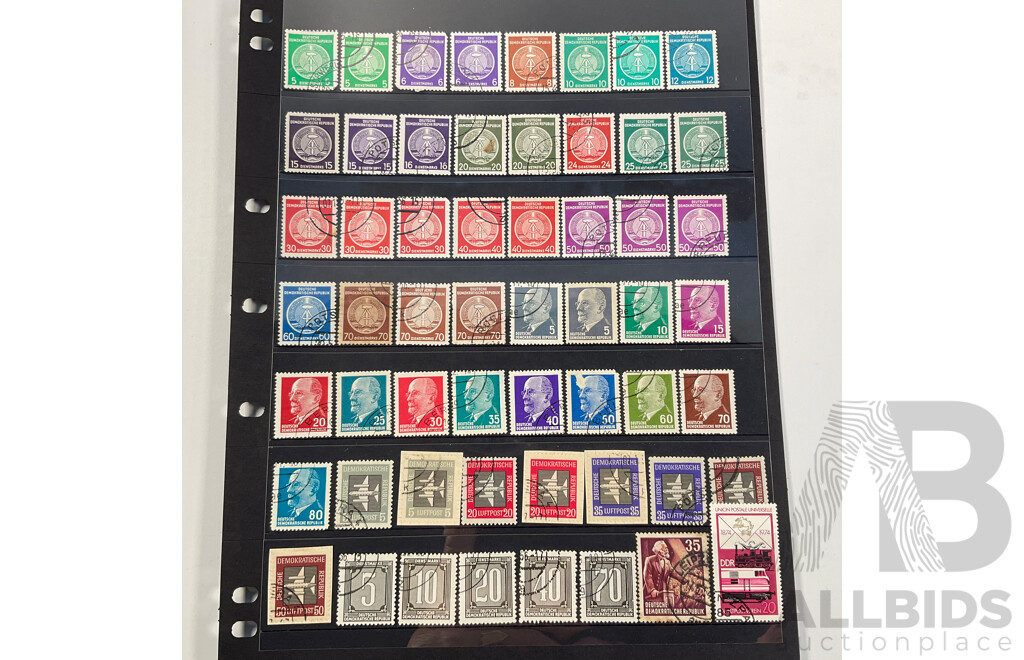 Collection of German Stamps Including 1903 Kingdom of Prussia, 1920's Hyperinflation Overprints- Twenty Billion, Hindenburg, Sets