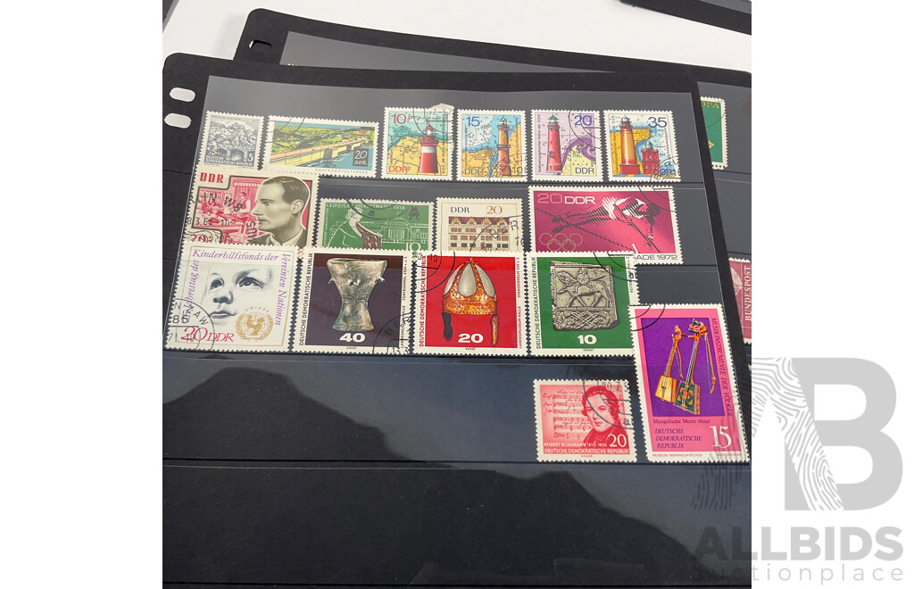 Collection of German Stamps Including 1903 Kingdom of Prussia, 1920's Hyperinflation Overprints- Twenty Billion, Hindenburg, Sets