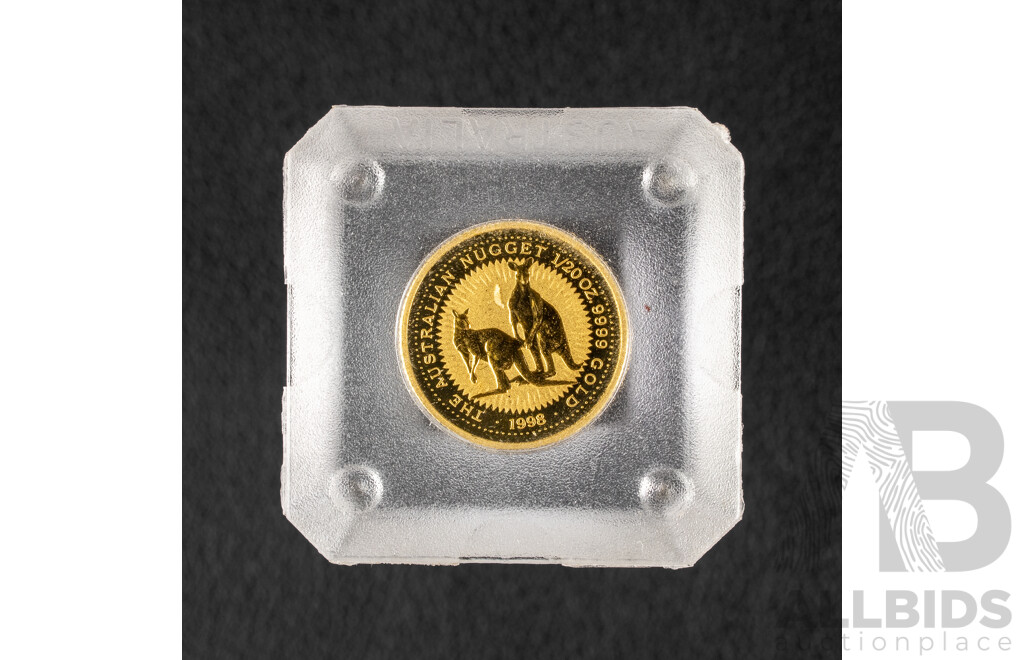 Australian 1998 Gold Five Dollar Coin, The Australian Nugget .999