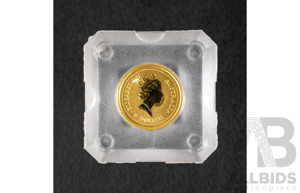 Australian 1998 Gold Five Dollar Coin, The Australian Nugget .999