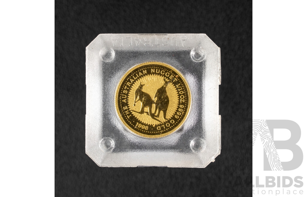 Australian 1998 Gold Five Dollar Coin, the Australian Nugget .999