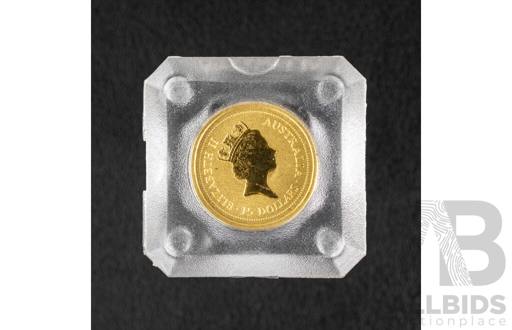 Australian 1998 Gold Five Dollar Coin, the Australian Nugget .999