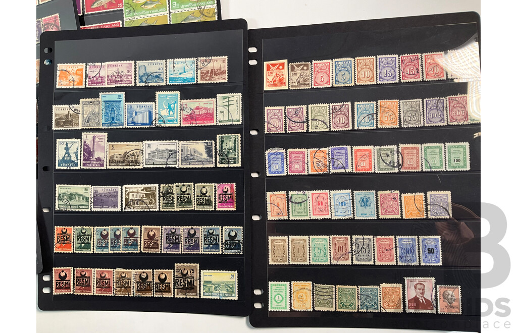 Collection of Turkey, Tanzania and Thailand Stamps Including Sets and Overprints