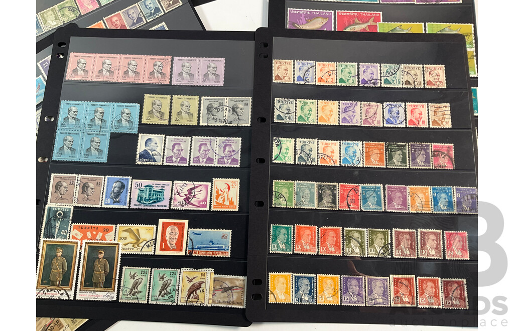 Collection of Turkey, Tanzania and Thailand Stamps Including Sets and Overprints
