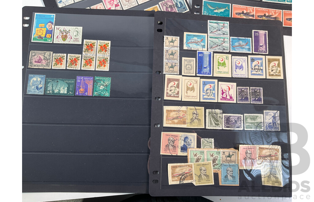 Collection of Turkey, Tanzania and Thailand Stamps Including Sets and Overprints