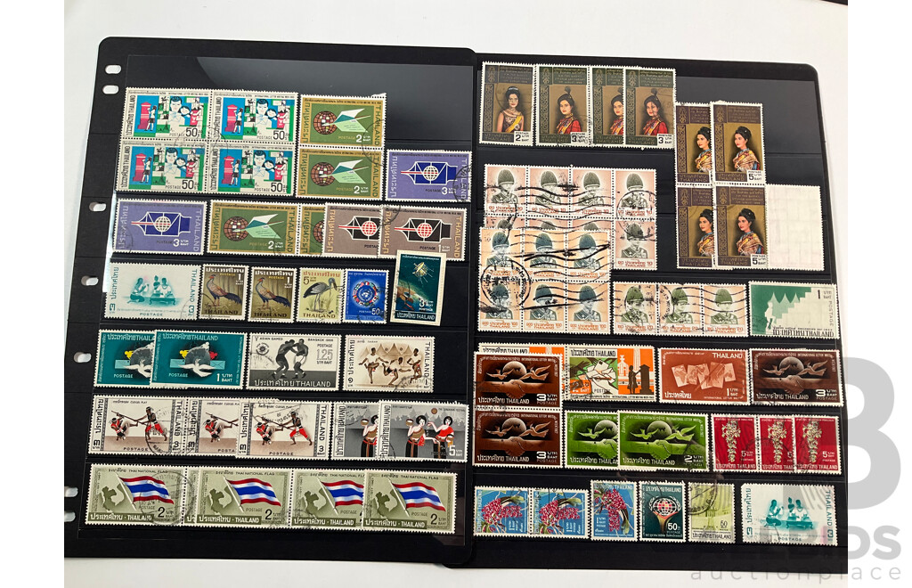 Collection of Turkey, Tanzania and Thailand Stamps Including Sets and Overprints