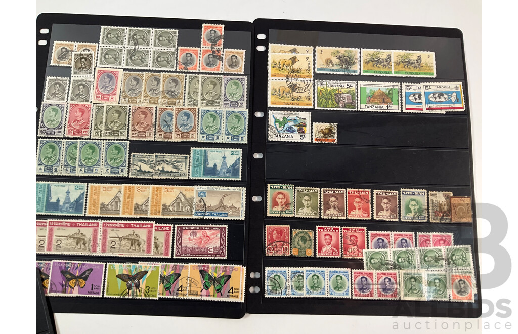 Collection of Turkey, Tanzania and Thailand Stamps Including Sets and Overprints