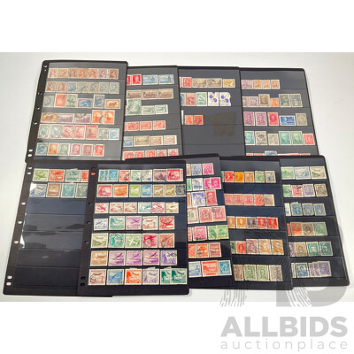 Collection of Chile and Argentina Stamps Spanning 1890's to 1980's Including Overprints, Perfin, Mint Hinged, Airmail