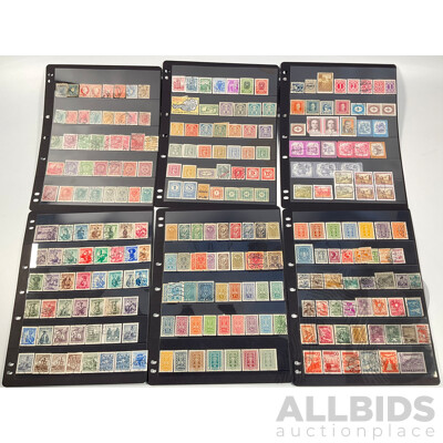 Collection of Austrian Stamps Including 1883 Coat of Arms, Emperor Franz Joseph I, 1917 Emperor Karl I, 1915 War Charity, 1920's Labour and Industry Sets