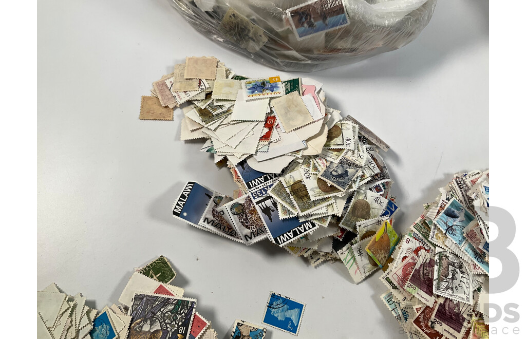 Album of Mostly 1960's-1980's Australian First Day Covers Including Many Qantas Inaugural Flights, Collection of Vintage Cancelled International Stamps
