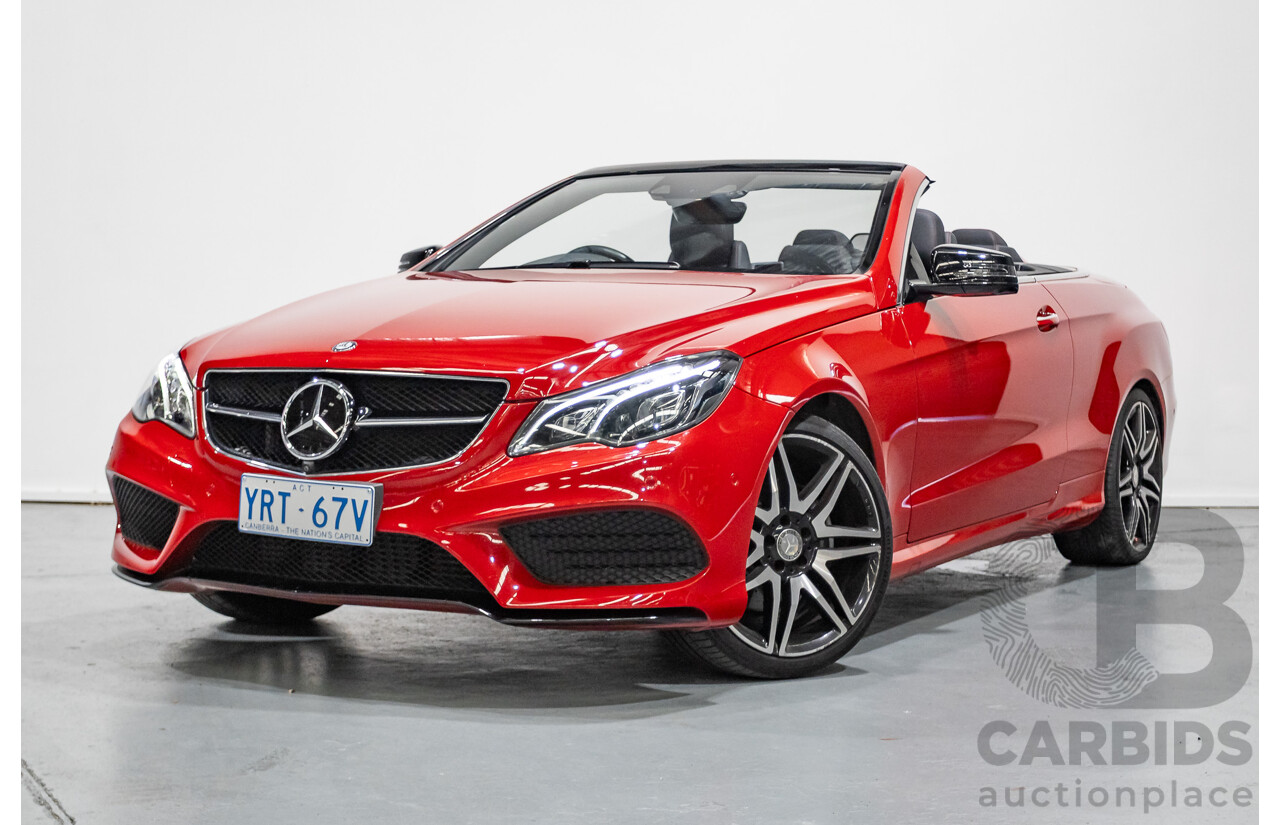 6/2016 Mercedes-Benz E250 207 MY16 2d Cabriolet Mars Red Turbo 2.0L