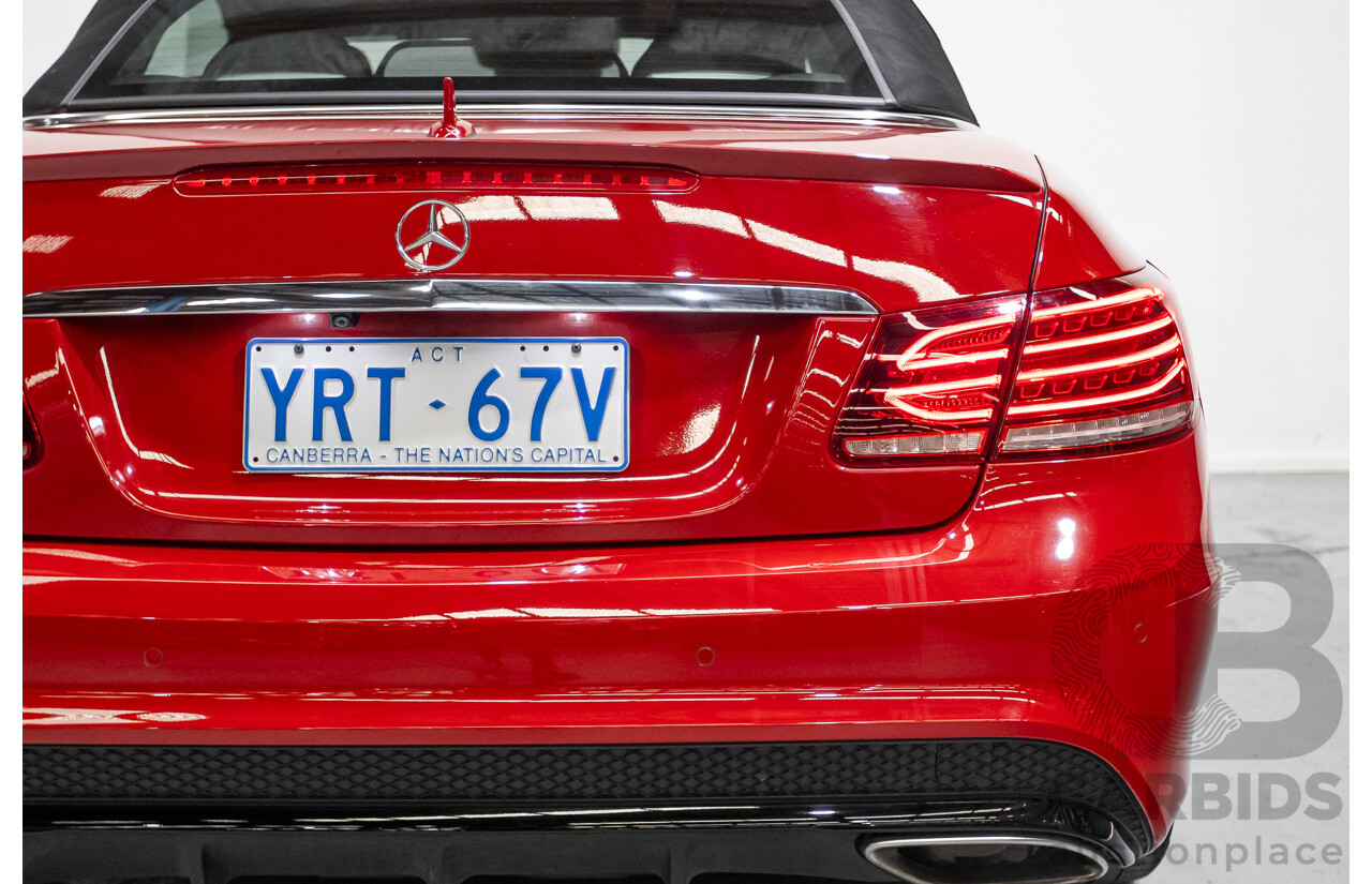 6/2016 Mercedes-Benz E250 207 MY16 2d Cabriolet Mars Red Turbo 2.0L