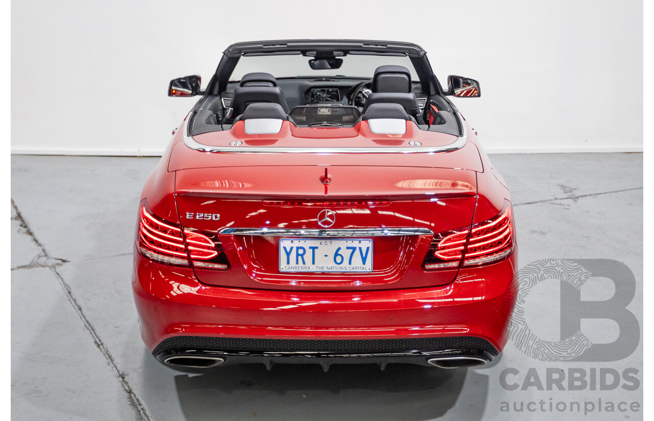 6/2016 Mercedes-Benz E250 207 MY16 2d Cabriolet Mars Red Turbo 2.0L