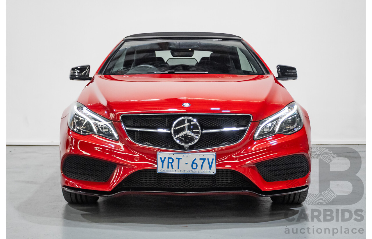 6/2016 Mercedes-Benz E250 207 MY16 2d Cabriolet Mars Red Turbo 2.0L