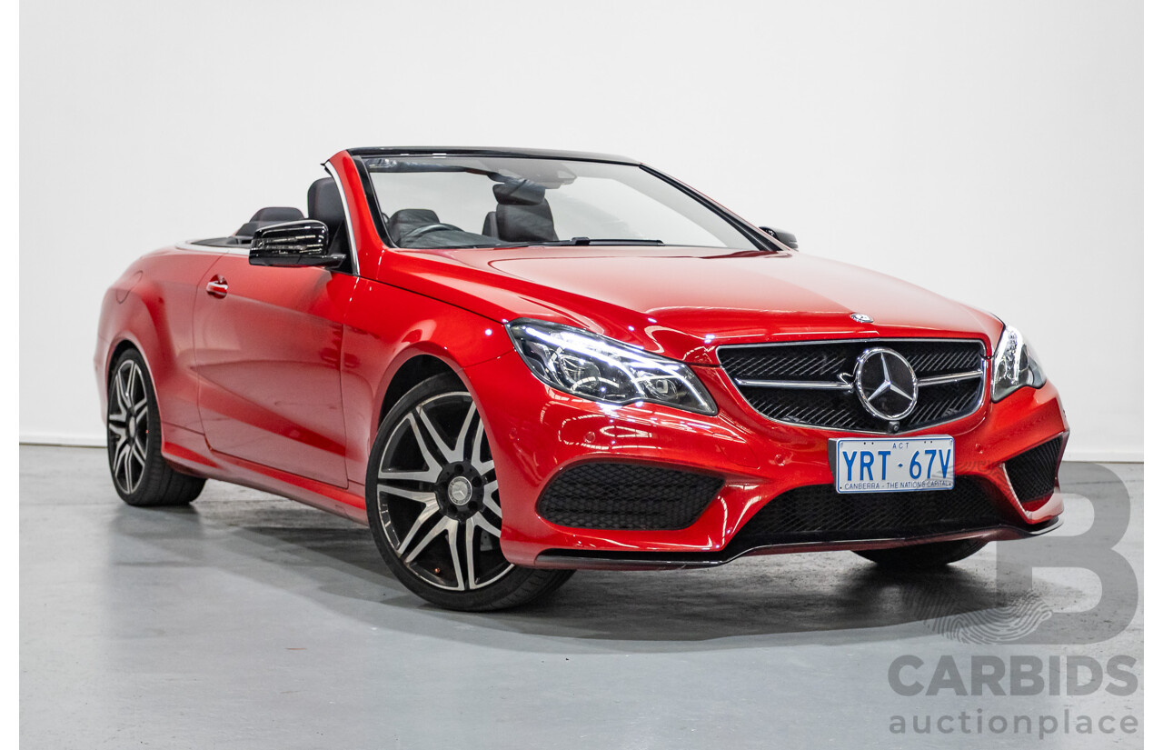 6/2016 Mercedes-Benz E250 207 MY16 2d Cabriolet Mars Red Turbo 2.0L