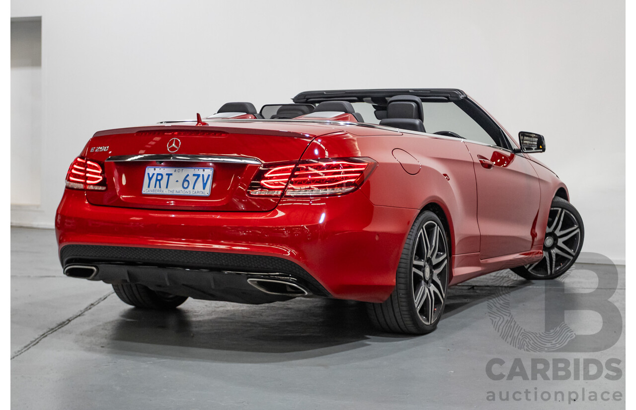 6/2016 Mercedes-Benz E250 207 MY16 2d Cabriolet Mars Red Turbo 2.0L