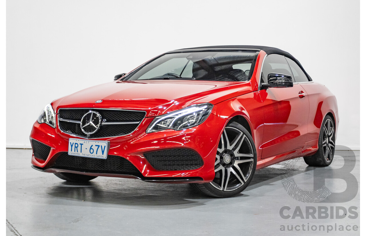 6/2016 Mercedes-Benz E250 207 MY16 2d Cabriolet Mars Red Turbo 2.0L