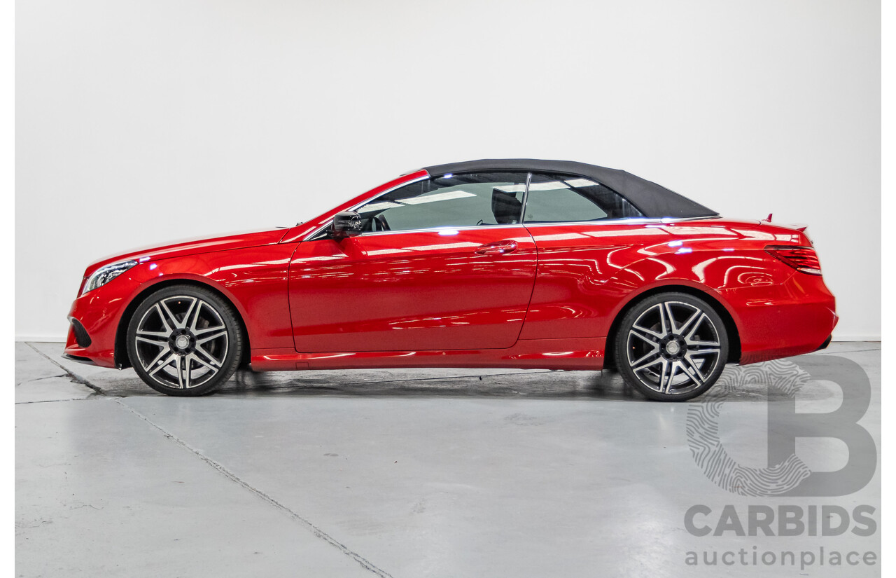 6/2016 Mercedes-Benz E250 207 MY16 2d Cabriolet Mars Red Turbo 2.0L