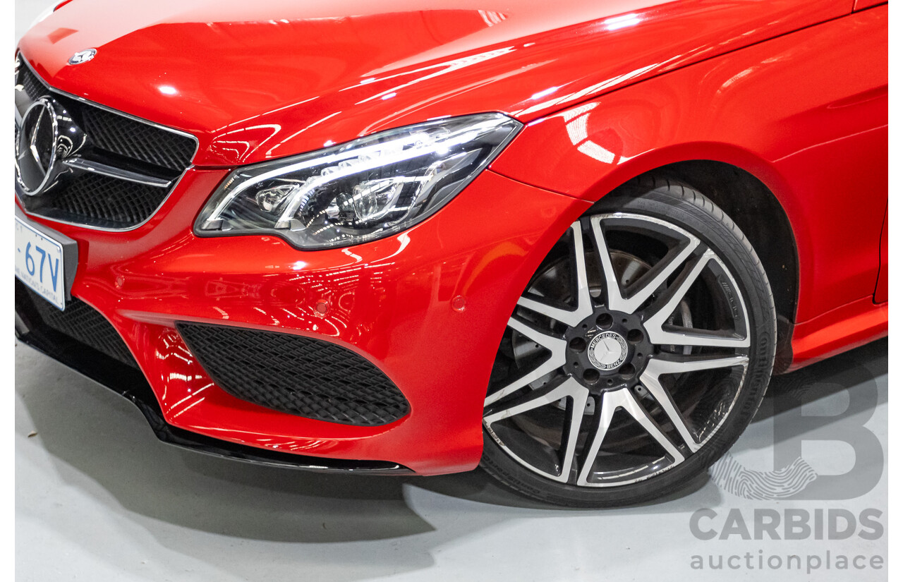 6/2016 Mercedes-Benz E250 207 MY16 2d Cabriolet Mars Red Turbo 2.0L