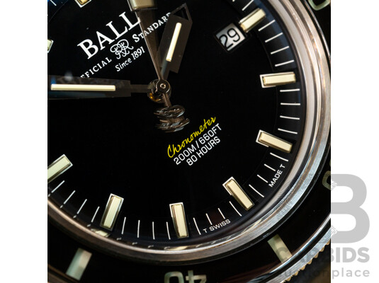 BALL Engineer II M Skindiver Heritage Automatic 42mm Watch - DD3208B-S1C-BK with Box & Tags