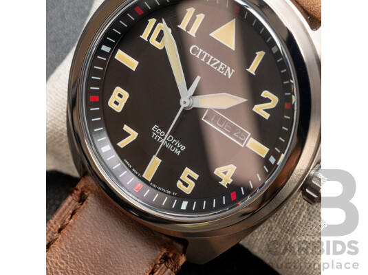 Citizen Classic Aviator BM8560-29E Men's 42mm Super Titanium Eco-Drive Watch