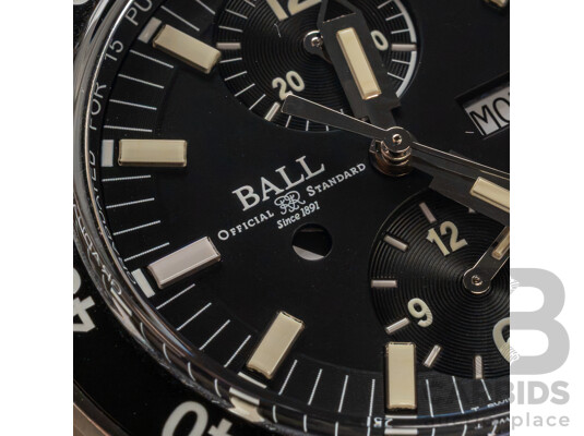 BALL Roadmaster Rescue Chronograph 41mm Titanium Limited Edition Watch - DC3030C-S-BK, No. 0550/1000
