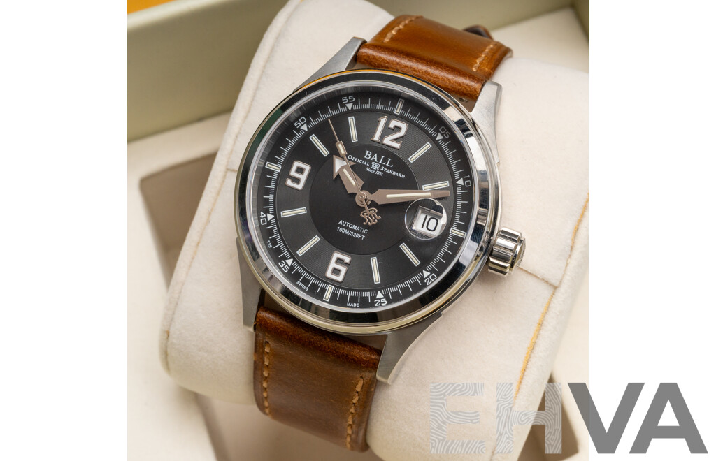Ball Fireman Racer Automatic 40mm Watch, Model NM2088C-PJ-BKWH