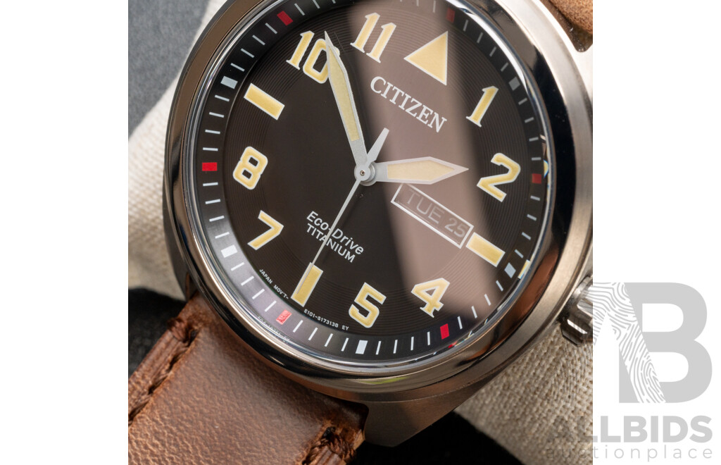Citizen Classic Aviator BM8560-29E Men's 42mm Super Titanium Eco-Drive Watch