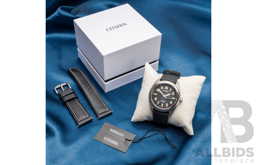 Citizen Classic Aviator BM8560-29E Men's 42mm Super Titanium Eco-Drive Watch