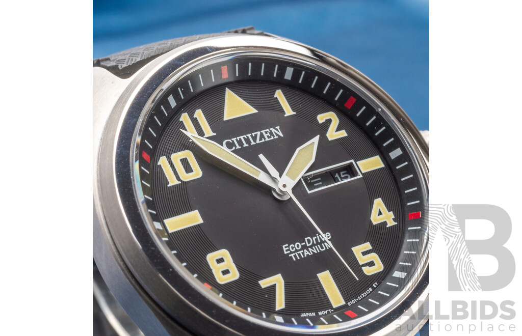 Citizen Classic Aviator BM8560-29E Men's 42mm Super Titanium Eco-Drive Watch