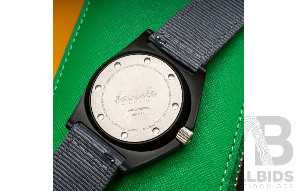 Bausele Infinite Sunset Outback Amber Limited Edition Automatic Watch, No. 92 of 100