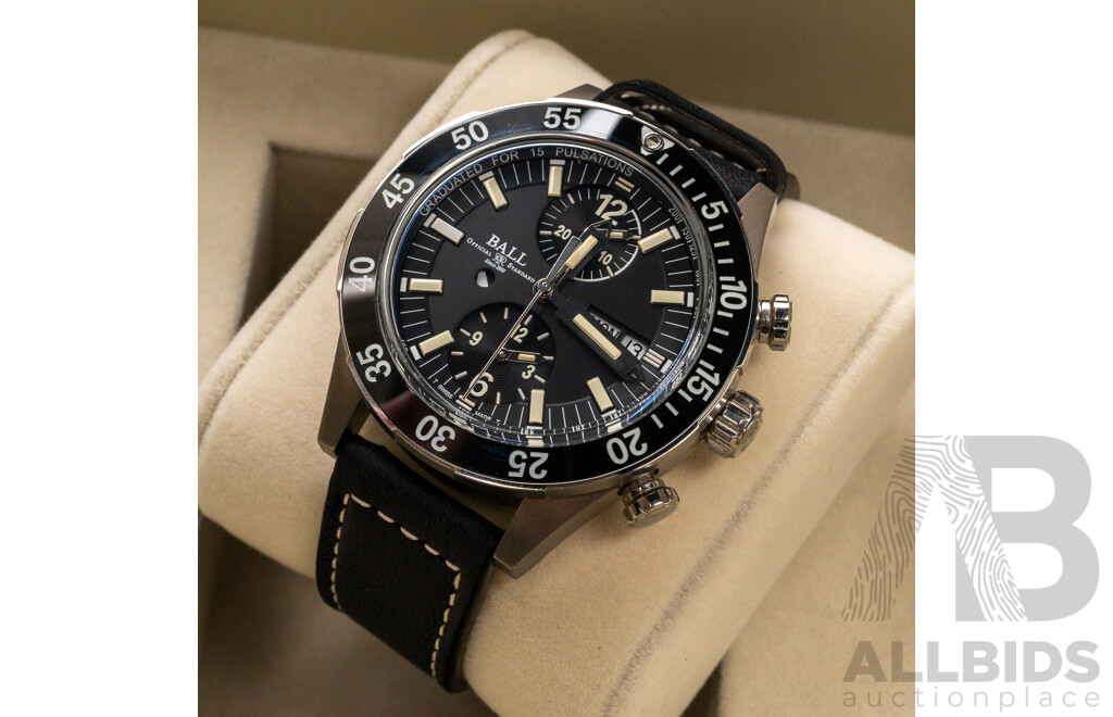 BALL Roadmaster Rescue Chronograph 41mm Titanium Limited Edition Watch - DC3030C-S-BK, No. 0550/1000