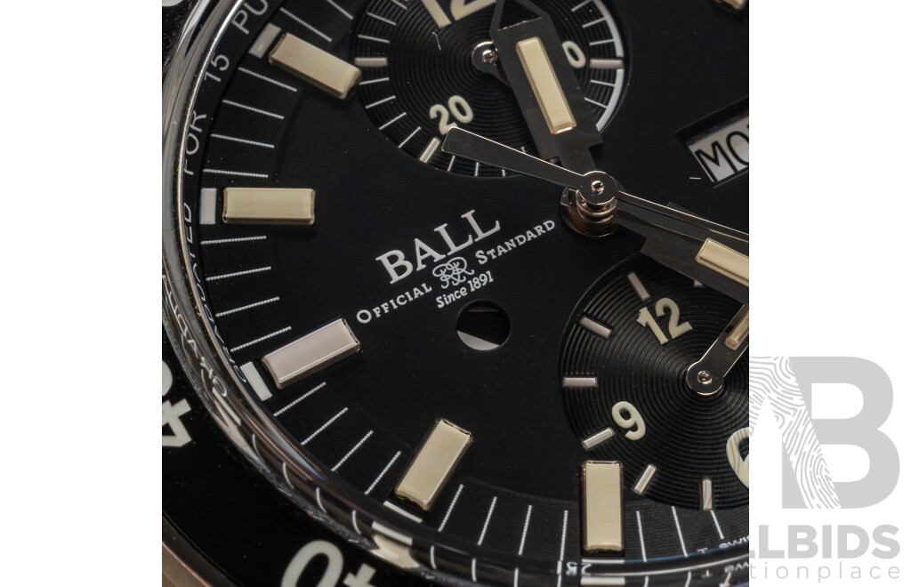 BALL Roadmaster Rescue Chronograph 41mm Titanium Limited Edition Watch - DC3030C-S-BK, No. 0550/1000