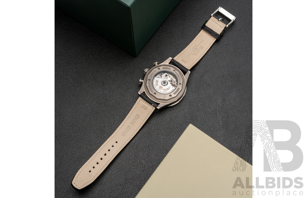 BALL Roadmaster Rescue Chronograph 41mm Titanium Limited Edition Watch - DC3030C-S-BK, No. 0550/1000