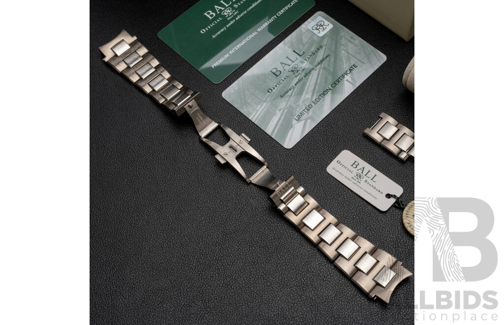 BALL Roadmaster Rescue Chronograph 41mm Titanium Limited Edition Watch - DC3030C-S-BK, No. 0550/1000