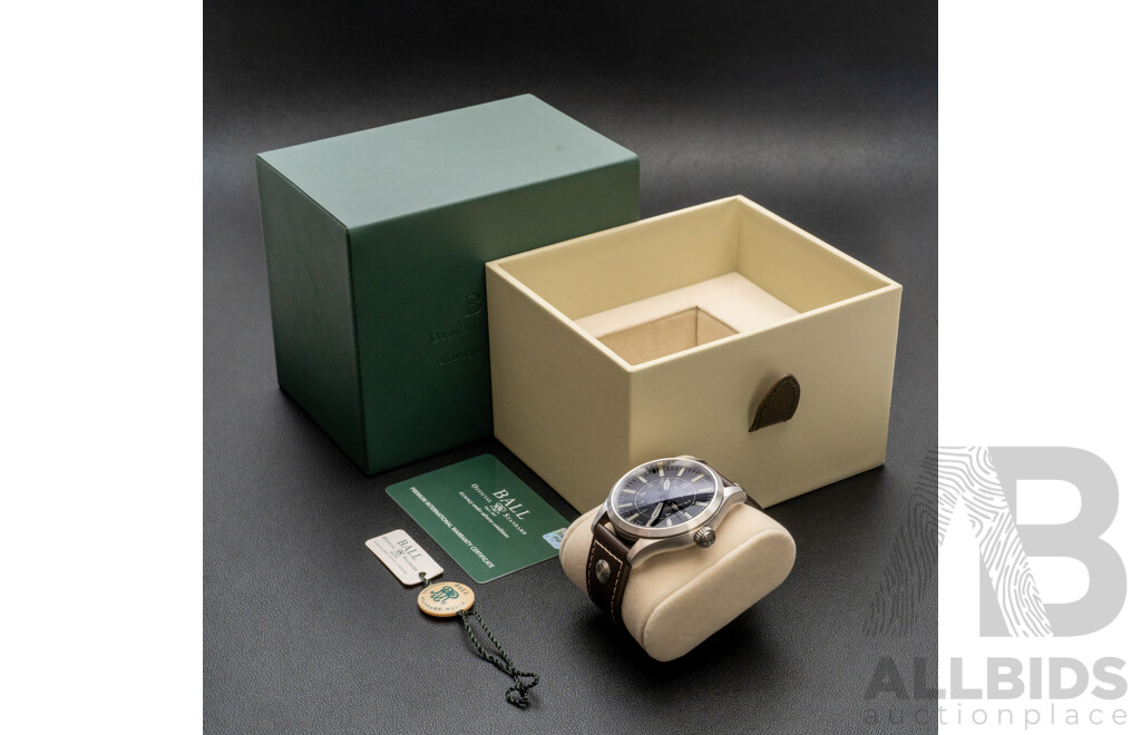 BALL Engineer Master II Aviator Automatic 46mm Watch - NM1080C-L13-BK with Box & Warranty Card  Description