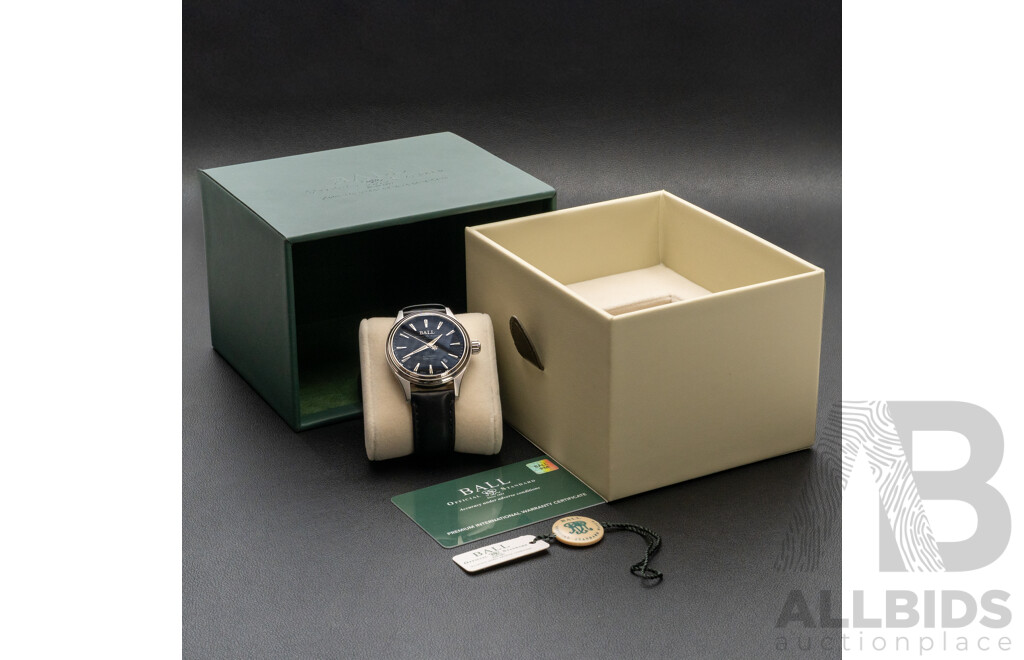 BALL Fireman Victory Automatic 40mm Watch - NM2098C-L5J-BK with Box, Tags & Warranty Card