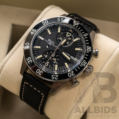 BALL Roadmaster Rescue Chronograph 41mm Titanium Limited Edition Watch - DC3030C-S-BK, No. 0550/1000