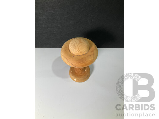 Antique Wooden Hat Display Stand