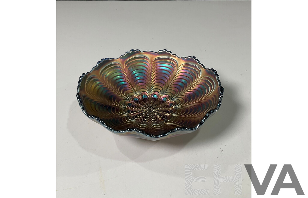 Vintage Fenton Carnival Glass Bowl