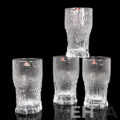 Iittala Aslak Glasses Set Designed by Tapio Wirkkala Made in Finland