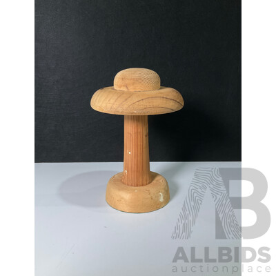 Antique Wooden Hat Display Stand