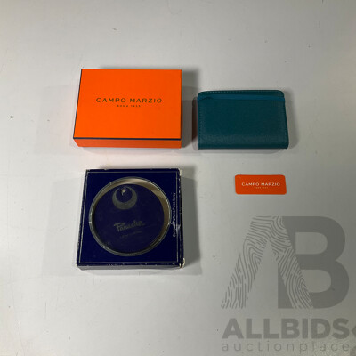 Campo Marzio Wallet and Original 1970’s  Panache Lenerthric Compact Purse Spray